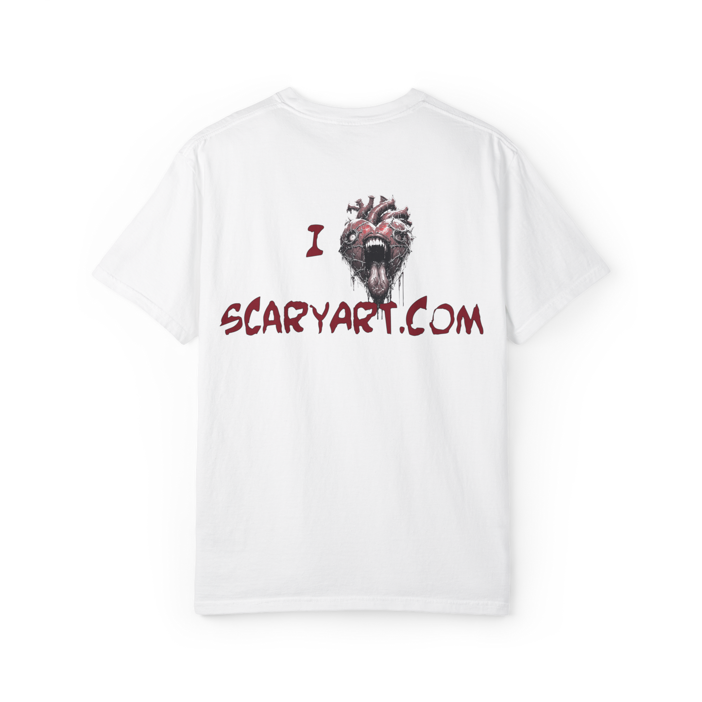 I Heart Scary Art T-shirt – Bold Horror-Inspired Design for Art Lovers & Horror Fans