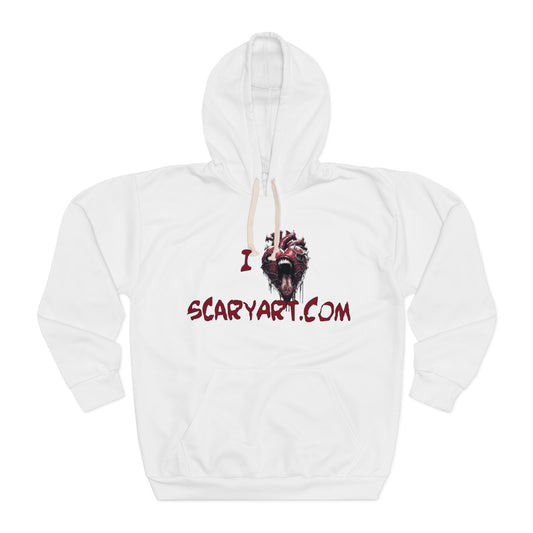 Gothic Horror Unisex Pullover Hoodie, Scary Art Hoodie, Spooky Apparel, Halloween Gift, AOP Design, Unique Horror Merch